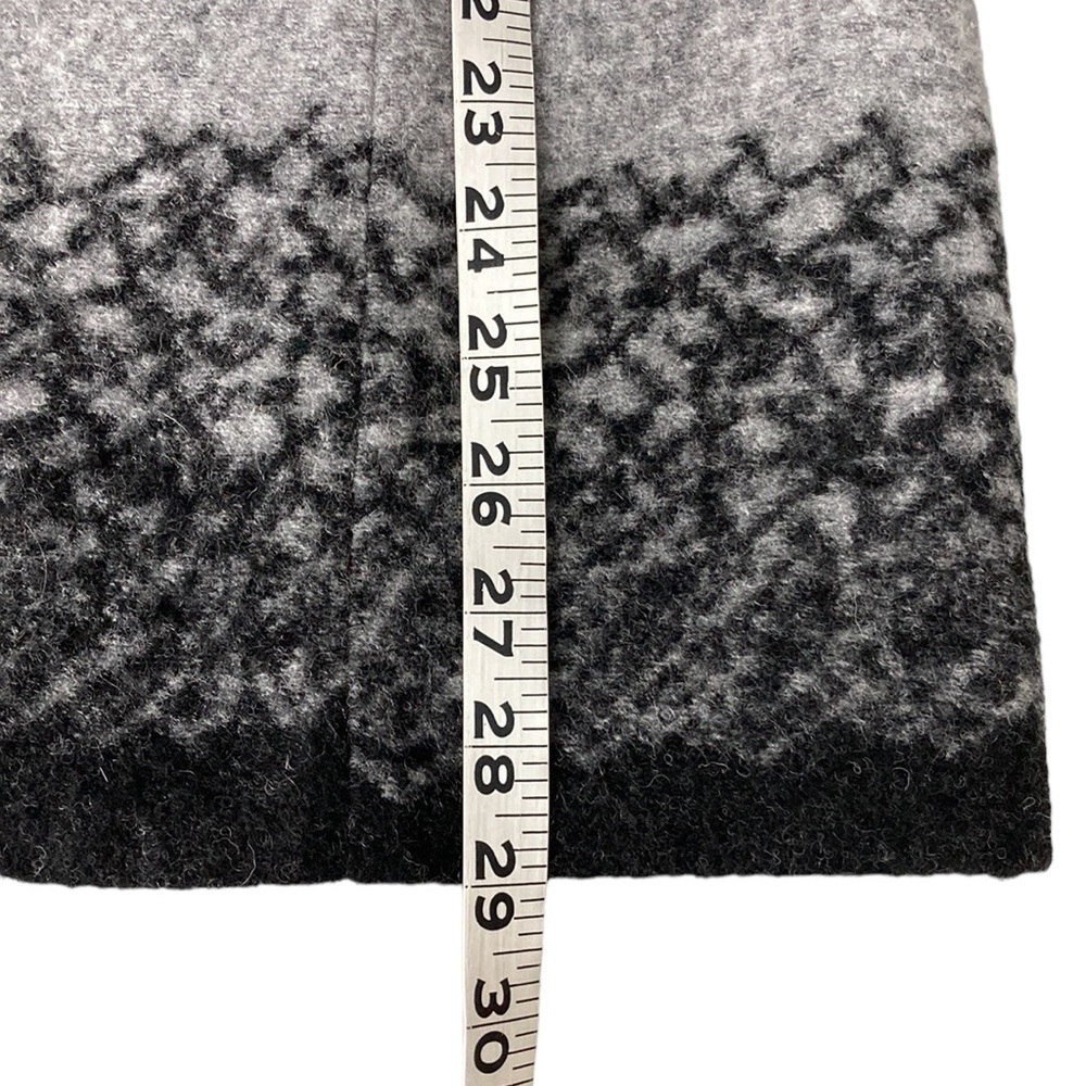 Wool Blend Open Front Long Cardigan Jacket - Picture 13 of 14